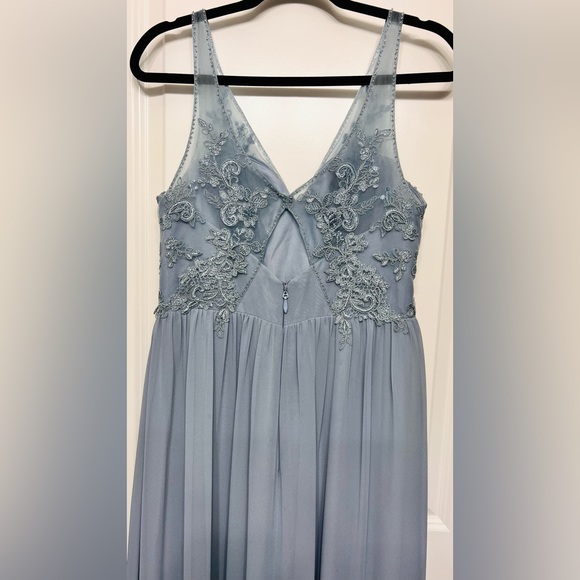 AZAZIE Dusty Blue Dress size 12 - Picture 4 of 10
